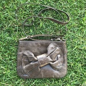 Steven Steve Madden Brown Leather Crossbody Purse